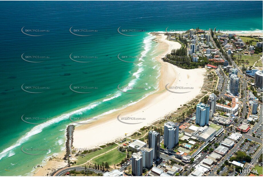 Aerial Photo Coolangatta & Point Danger QLD Aerial Photography