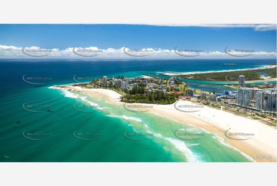 Aerial Photo Coolangatta & Point Danger QLD Aerial Photography