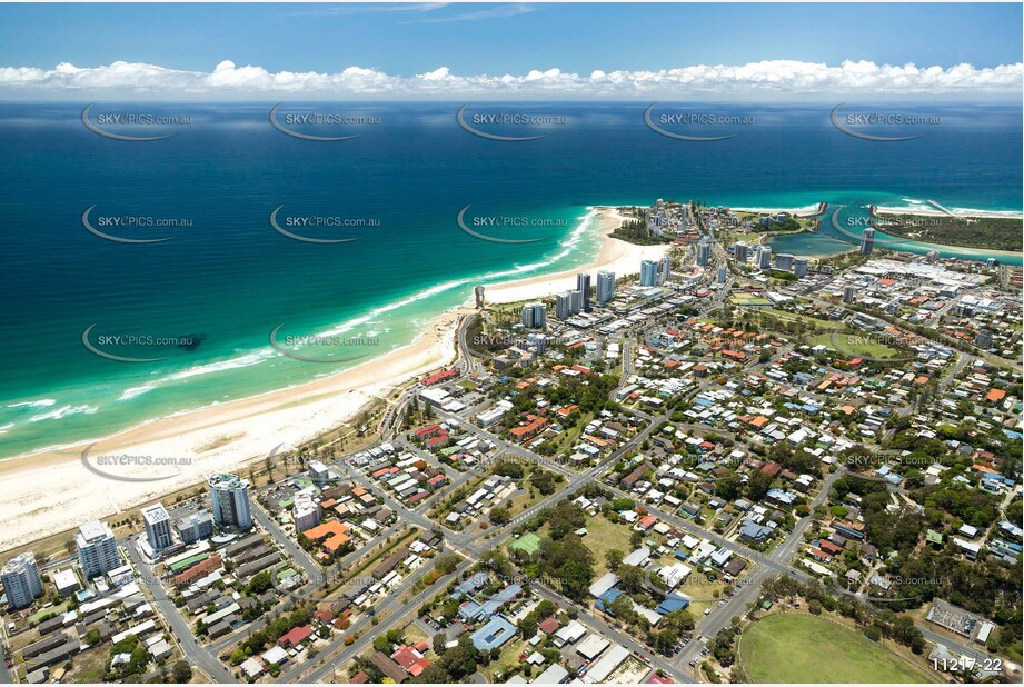 Aerial Photo Coolangatta & Point Danger QLD Aerial Photography