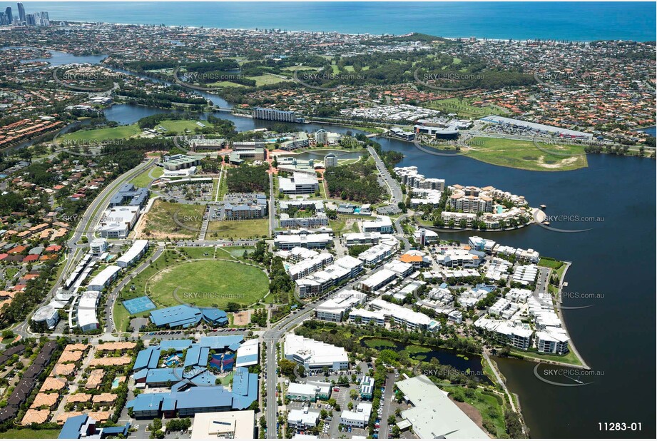 Aerial Photo Varsity Lakes QLD Aerial Photography