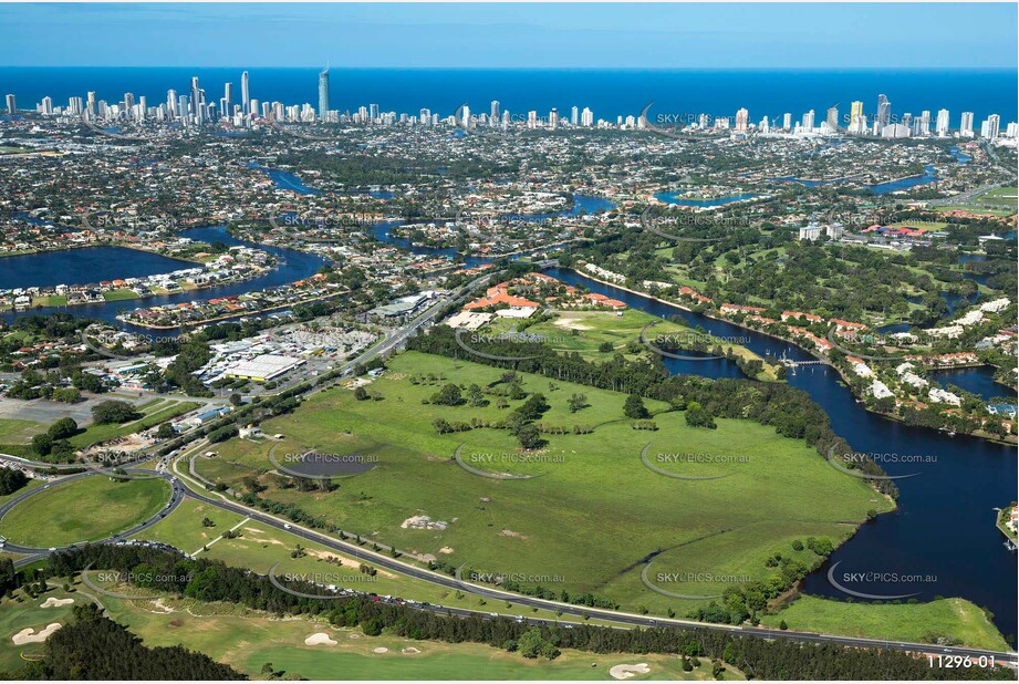 Aerial Photo Clear Island Waters QLD Aerial Photography