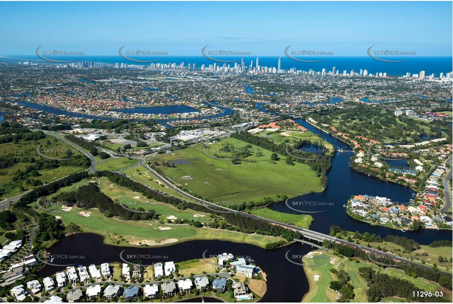 Aerial Photo Clear Island Waters QLD Aerial Photography