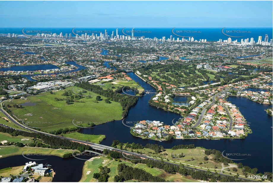 Aerial Photo Clear Island Waters QLD Aerial Photography