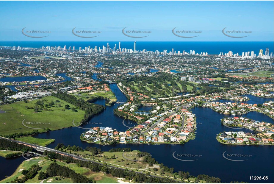 Aerial Photo Clear Island Waters QLD Aerial Photography