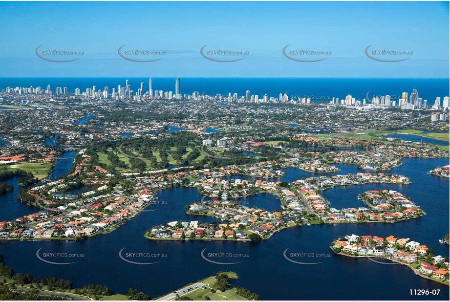 Aerial Photo Clear Island Waters QLD Aerial Photography