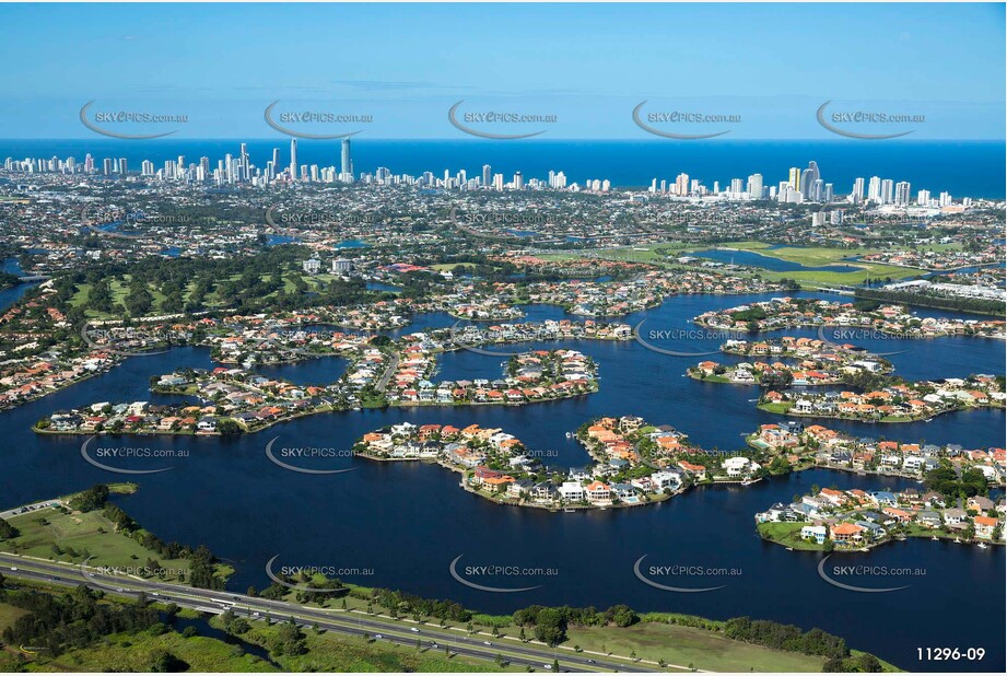 Aerial Photo Clear Island Waters QLD Aerial Photography