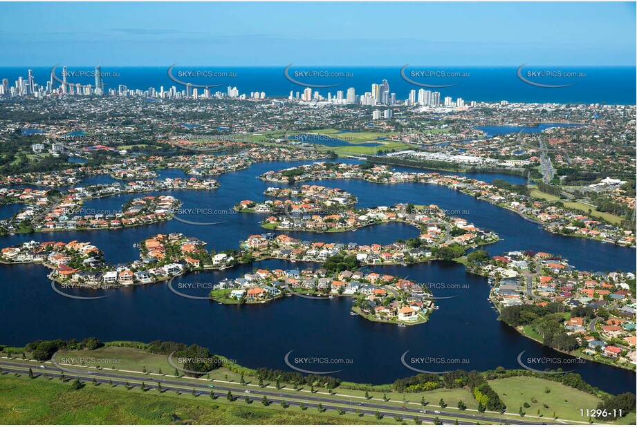 Aerial Photo Clear Island Waters QLD Aerial Photography