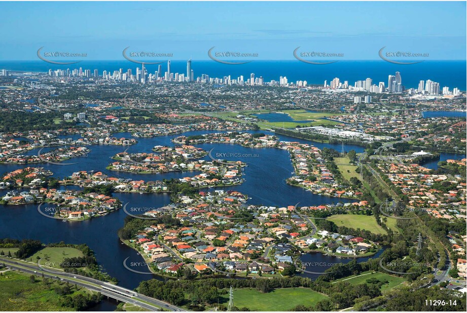 Aerial Photo Clear Island Waters QLD Aerial Photography