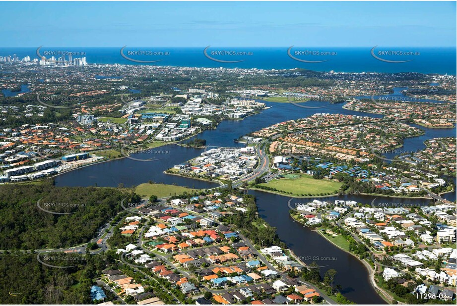 Aerial Photo Varsity Lakes QLD Aerial Photography