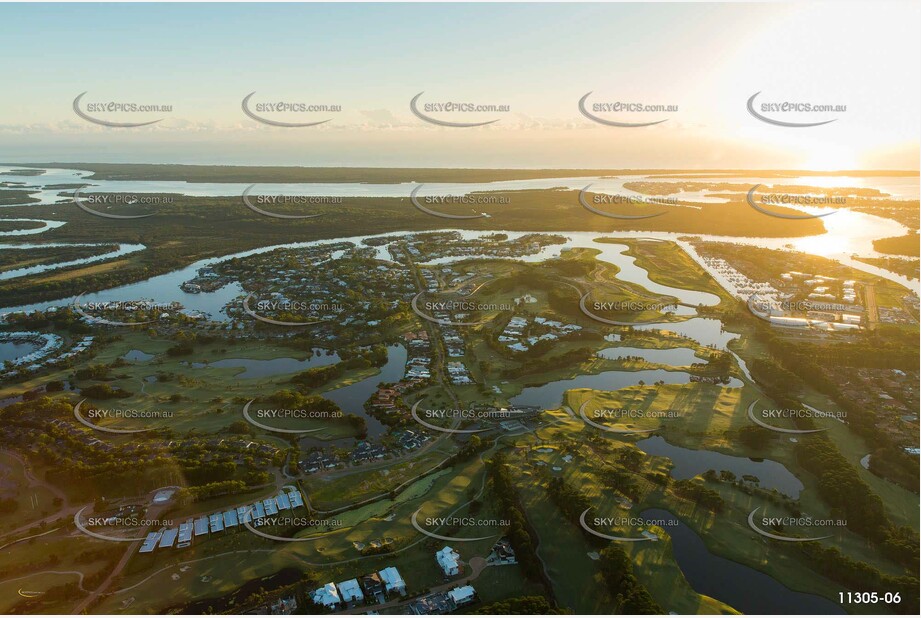 Oyster Cove & Monterey Keys at Dawn QLD Aerial Photography