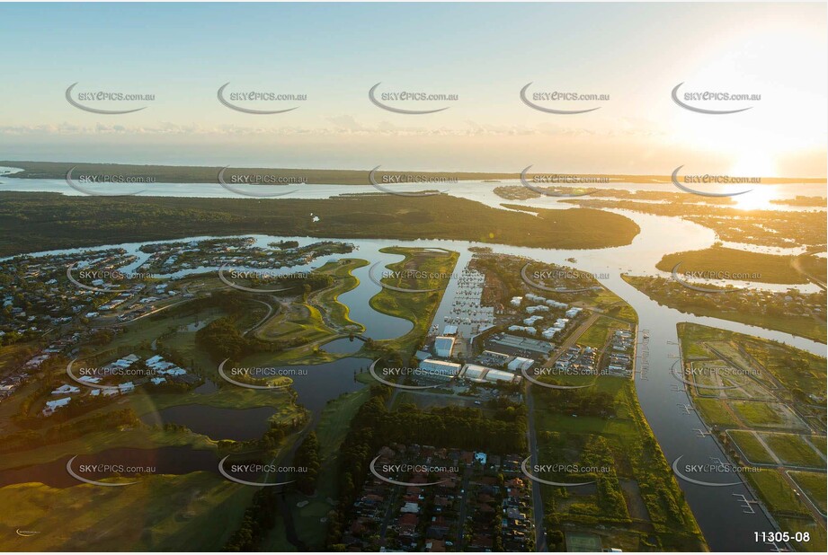 Oyster Cove & Monterey Keys at Dawn QLD Aerial Photography