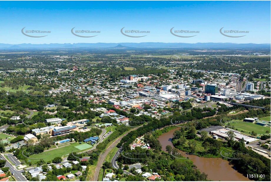 Aerial Photo Ipswich CBD QLD Aerial Photography