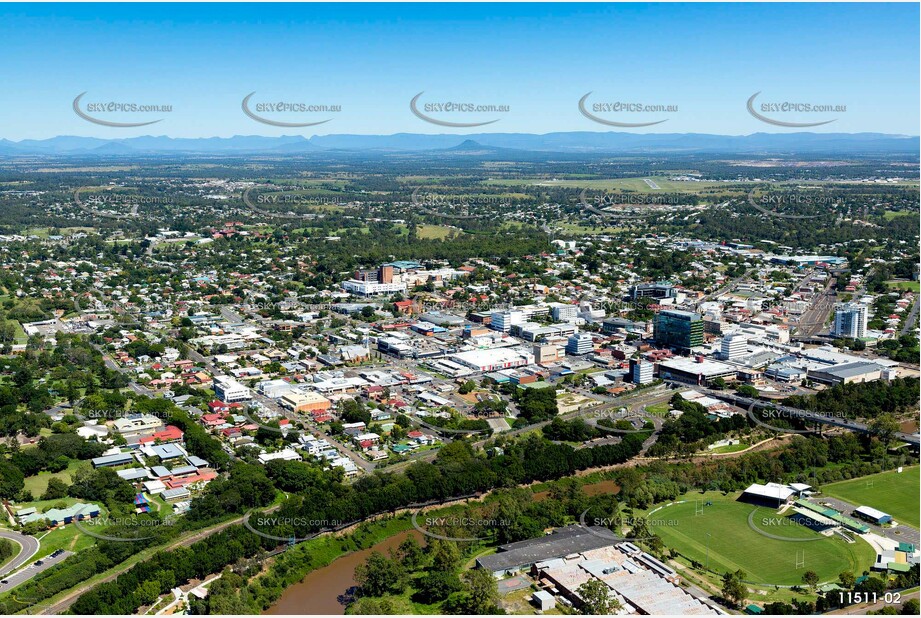 Aerial Photo Ipswich CBD QLD Aerial Photography