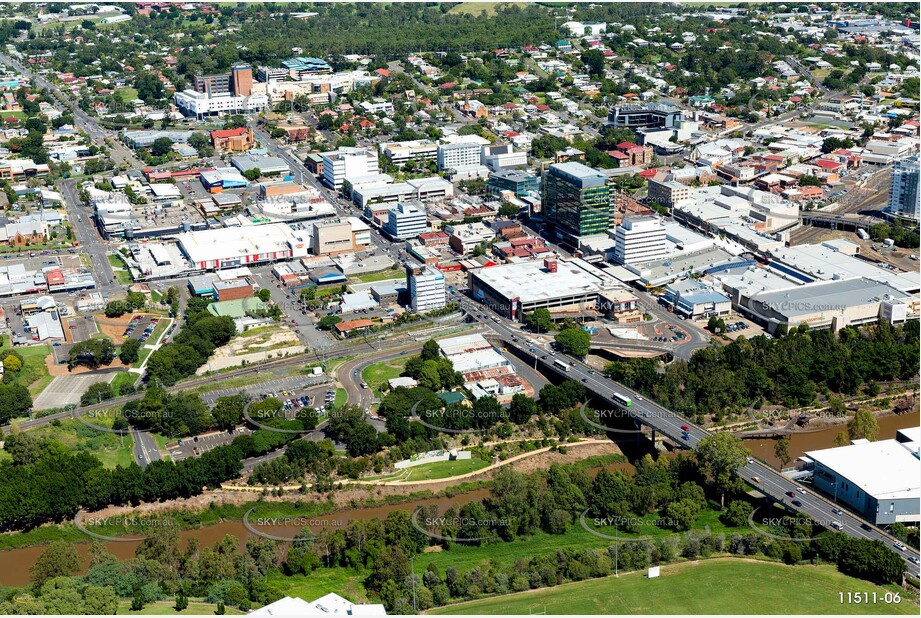 Aerial Photo Ipswich CBD QLD Aerial Photography