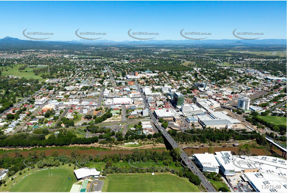 Aerial Photo Ipswich CBD QLD Aerial Photography