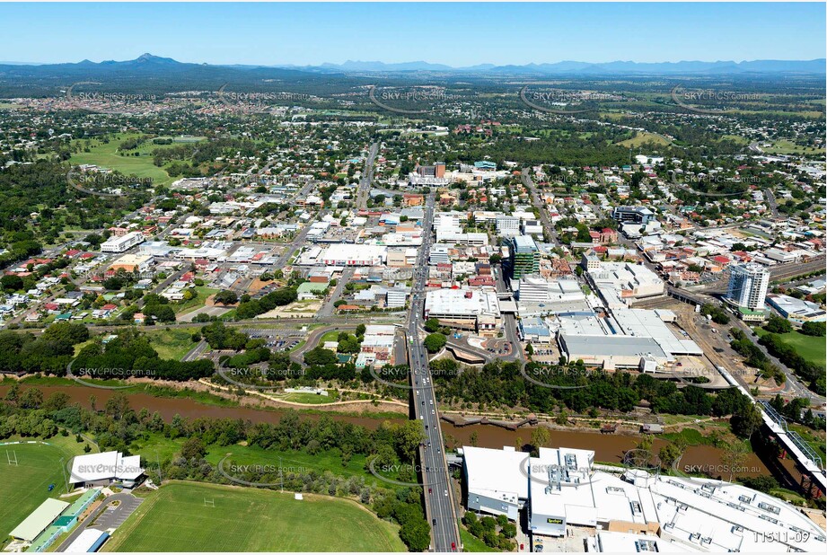 Aerial Photo Ipswich CBD QLD Aerial Photography