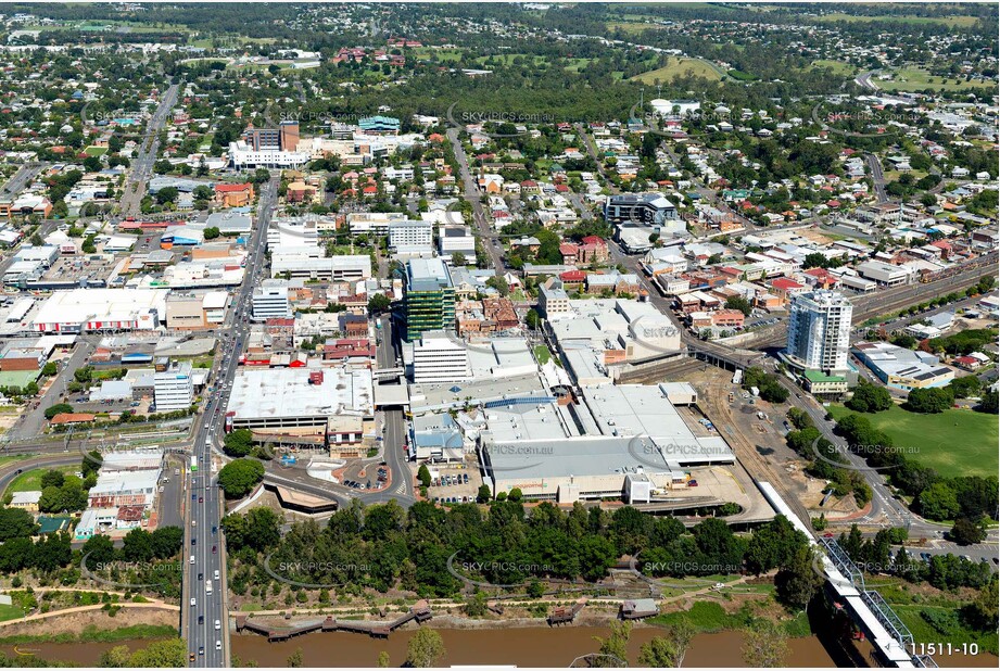 Aerial Photo Ipswich CBD QLD Aerial Photography