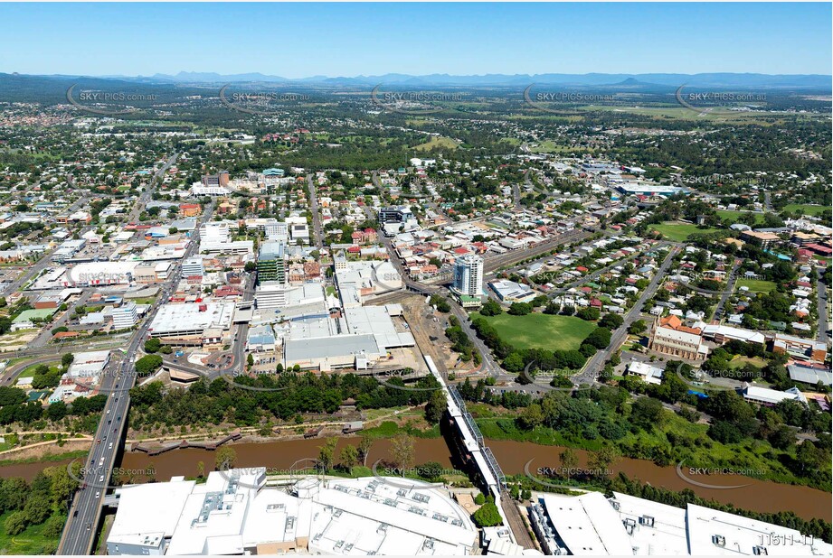 Aerial Photo Ipswich CBD QLD Aerial Photography