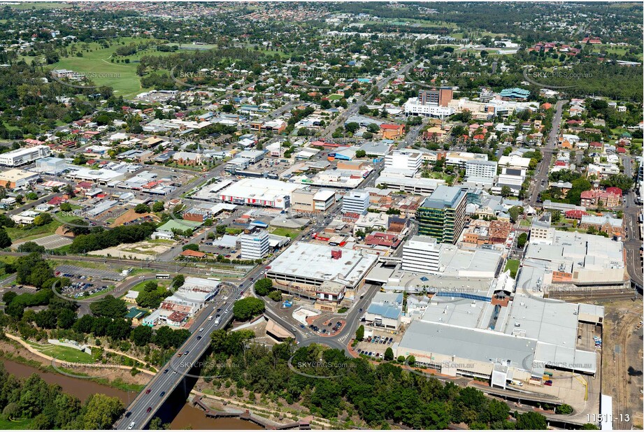 Aerial Photo Ipswich CBD QLD Aerial Photography