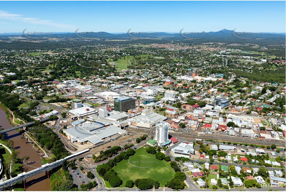 Aerial Photo Ipswich CBD QLD Aerial Photography