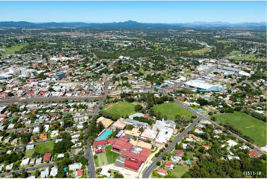 Aerial Photo Ipswich CBD QLD Aerial Photography