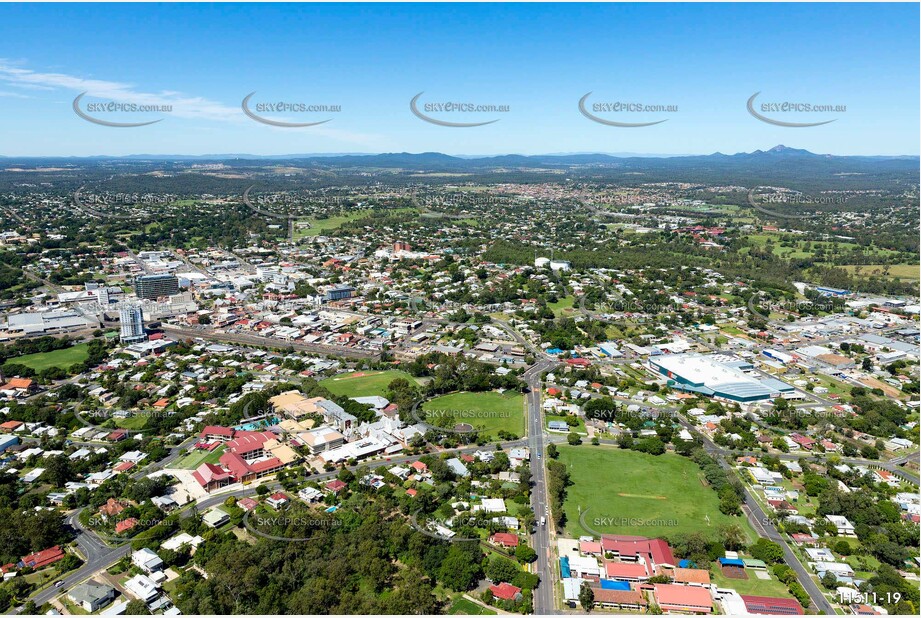 Aerial Photo Ipswich CBD QLD Aerial Photography