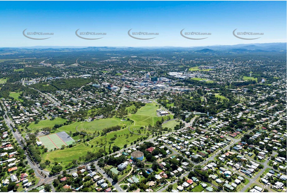 Aerial Photo Ipswich CBD QLD Aerial Photography