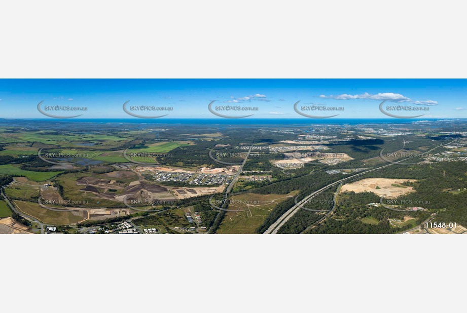 Panoramic Aerial Photo Pimpama QLD Aerial Photography