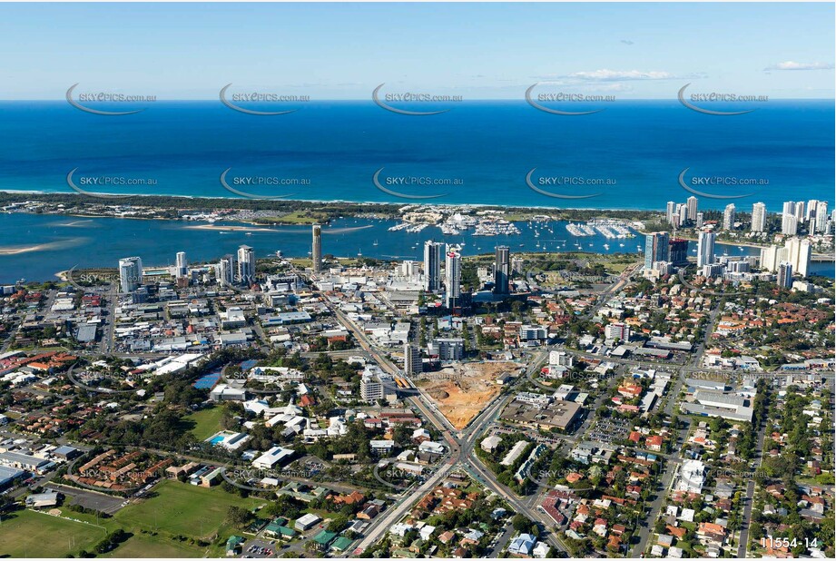 Panoramic Aerial Photo of Southport QLD Aerial Photography