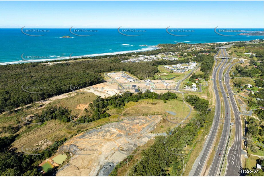 Aerial Photo Sapphire Beach NSW Aerial Photography