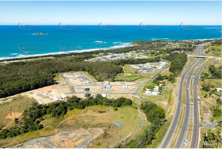 Aerial Photo Sapphire Beach NSW Aerial Photography