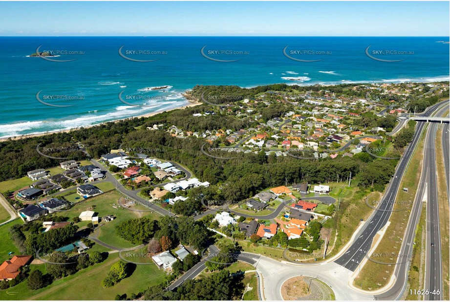 Aerial Photo Sapphire Beach NSW Aerial Photography