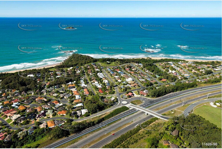 Aerial Photo Sapphire Beach NSW Aerial Photography