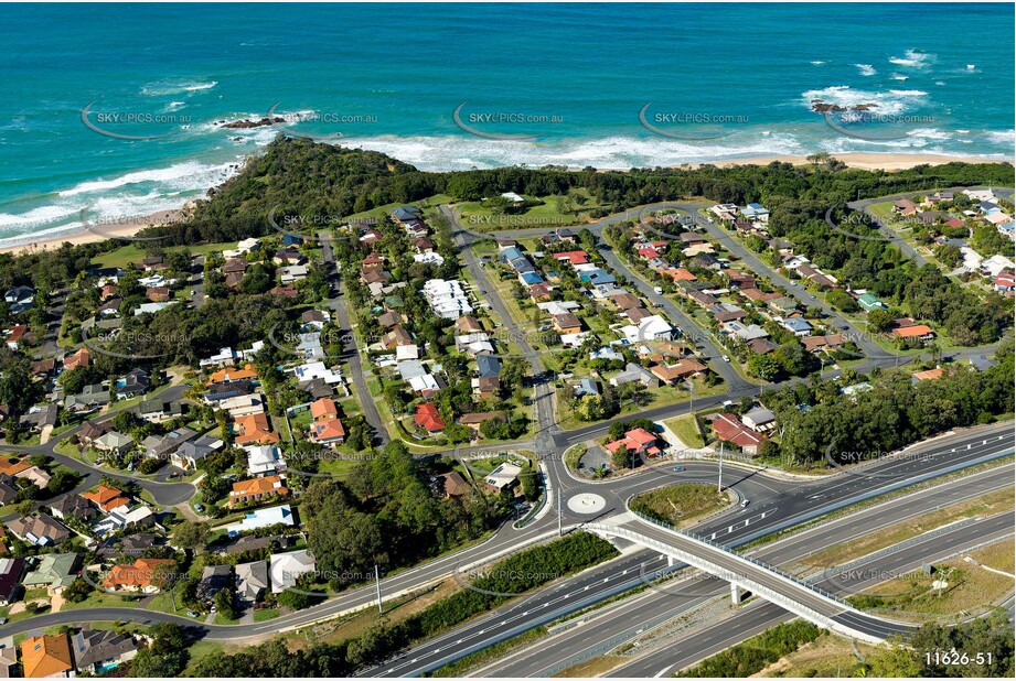 Aerial Photo Sapphire Beach NSW Aerial Photography