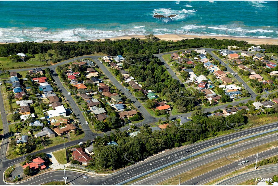 Aerial Photo Sapphire Beach NSW Aerial Photography