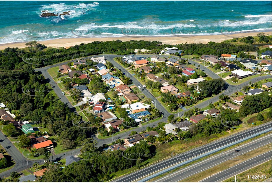 Aerial Photo Sapphire Beach NSW Aerial Photography