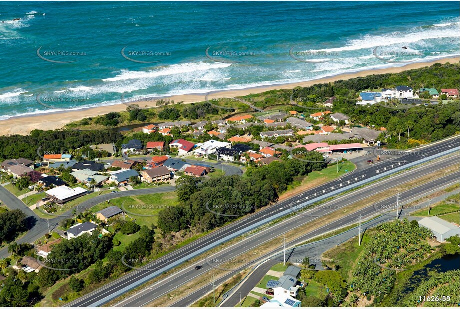 Aerial Photo Sapphire Beach NSW Aerial Photography