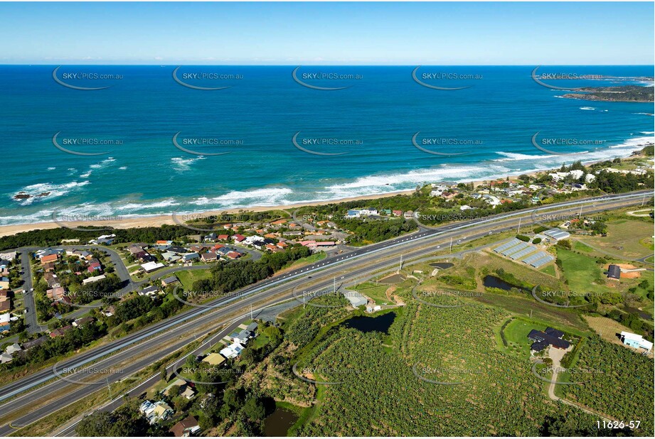 Aerial Photo Sapphire Beach NSW Aerial Photography