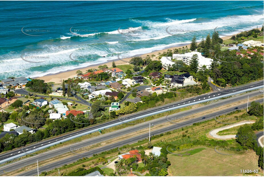 Aerial Photo Sapphire Beach NSW Aerial Photography