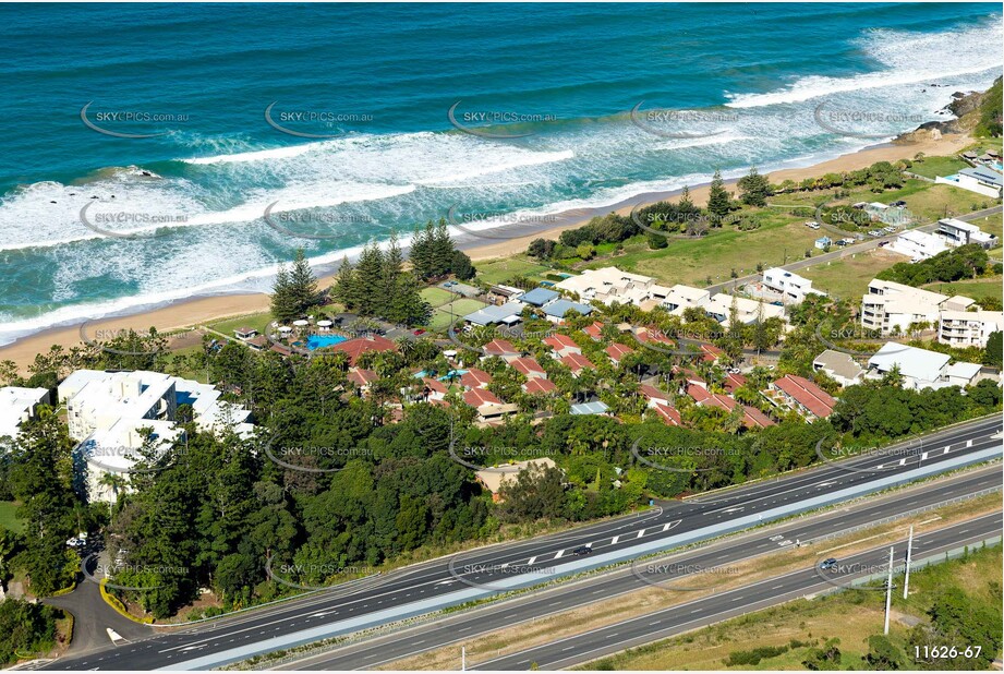 Aerial Photo Sapphire Beach NSW Aerial Photography