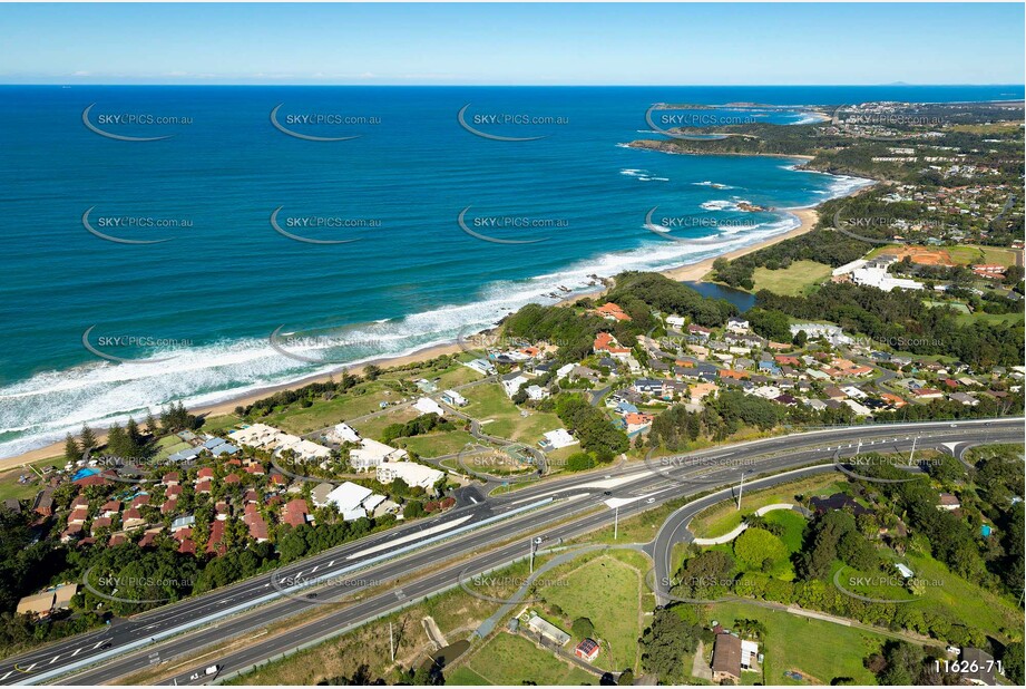 Aerial Photo Sapphire Beach NSW Aerial Photography