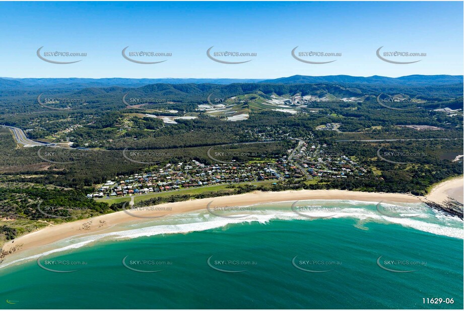 Aerial Photo Sandy Beach NSW Aerial Photography