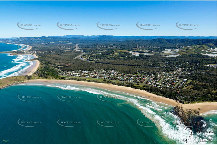 Aerial Photo Sandy Beach NSW Aerial Photography