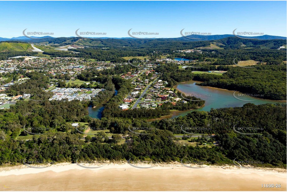 Aerial Photo Woolgoolga NSW Aerial Photography