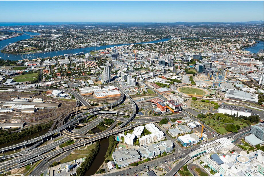 Aerial Photo Bowen Hills QLD Aerial Photography