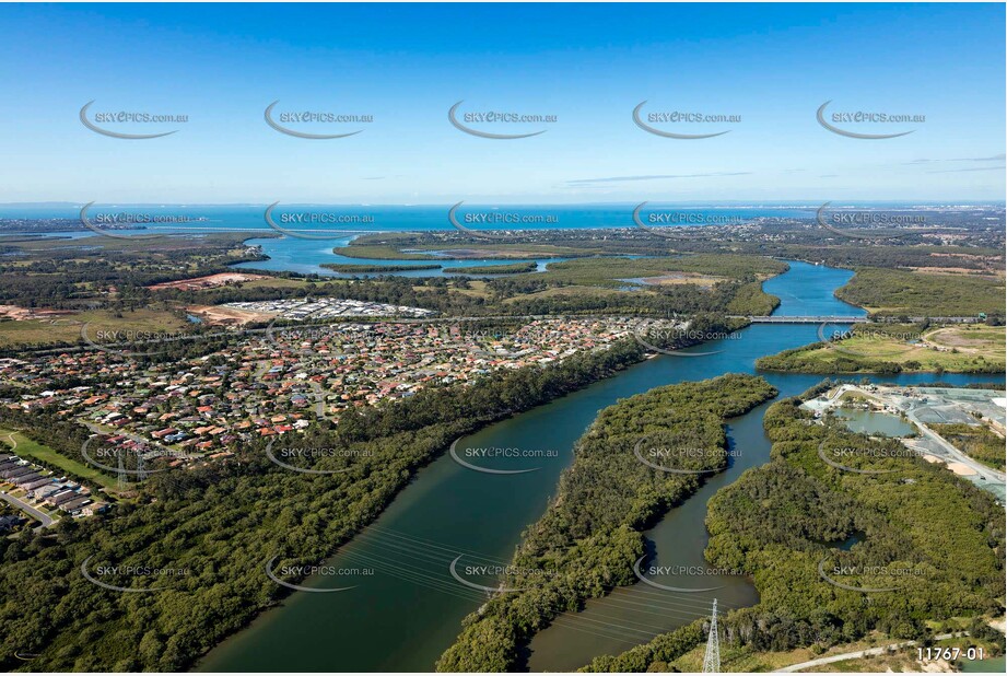 North Pine River at Murrumba Downs QLD QLD Aerial Photography