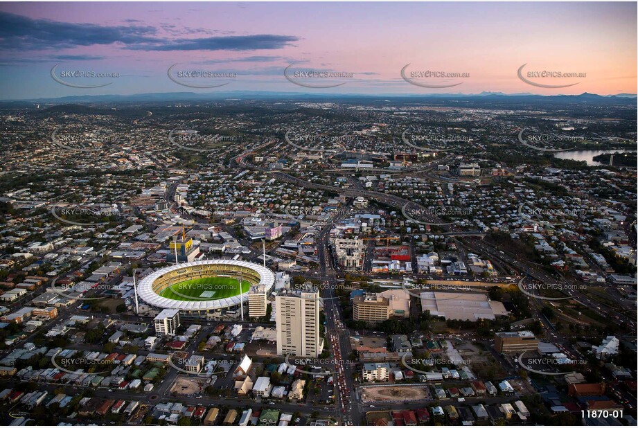 Woolloongabba at Dusk QLD Aerial Photography