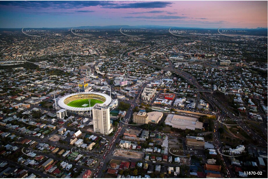 Woolloongabba at Dusk QLD Aerial Photography