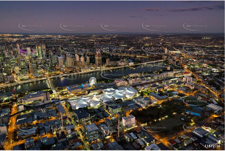 South Brisbane at Dusk QLD Aerial Photography