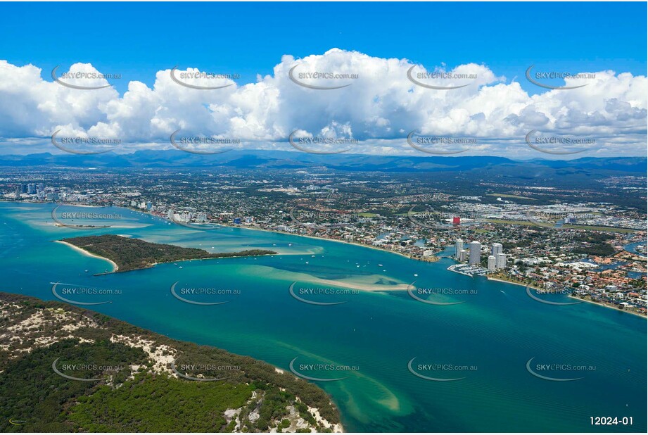 The Gold Coast Broadwater & Wavebreak Island QLD Aerial Photography